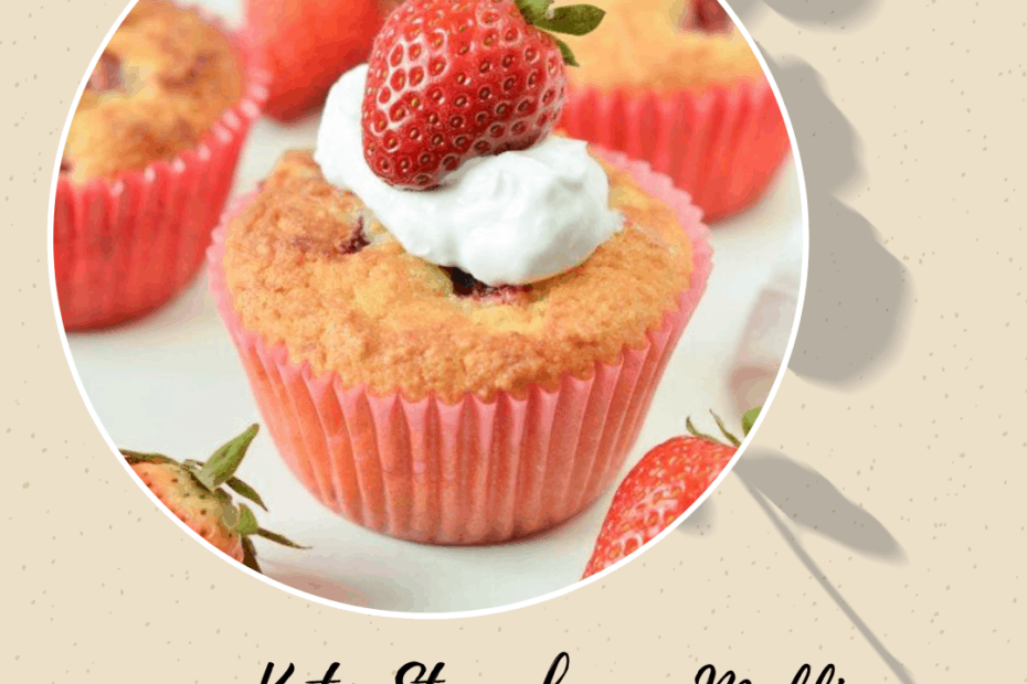 Keto strawberry muffin